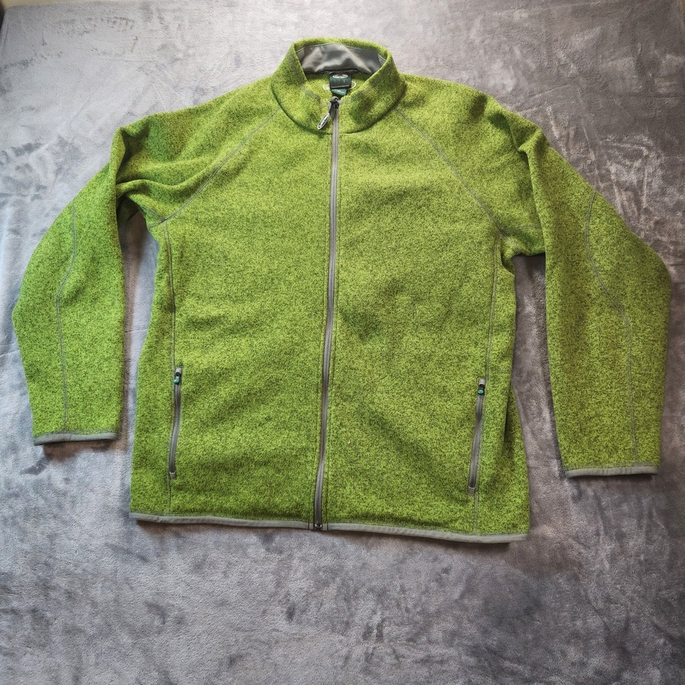Arborwear Jacket Mens 2XL Green Staghorn Fleece Mock Neck Heavyweight 300G